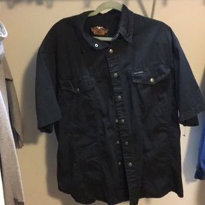 Harley Davidson button down short sleeve